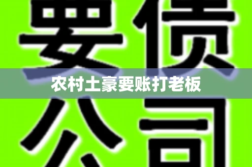 农村土豪要账打老板