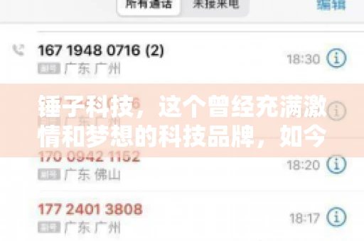 锤子科技，这个曾经充满激情和梦想的科技品牌，如今却陷入了要账的困境。今天，我们就来聊聊锤子科技要账的那些事儿。