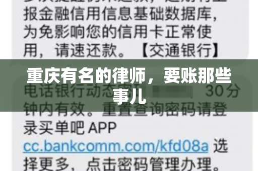 重庆有名的律师，要账那些事儿